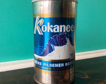 Columbia Brewing Kokanee Pilsner 1970's Empty Beer Can. Canada.
