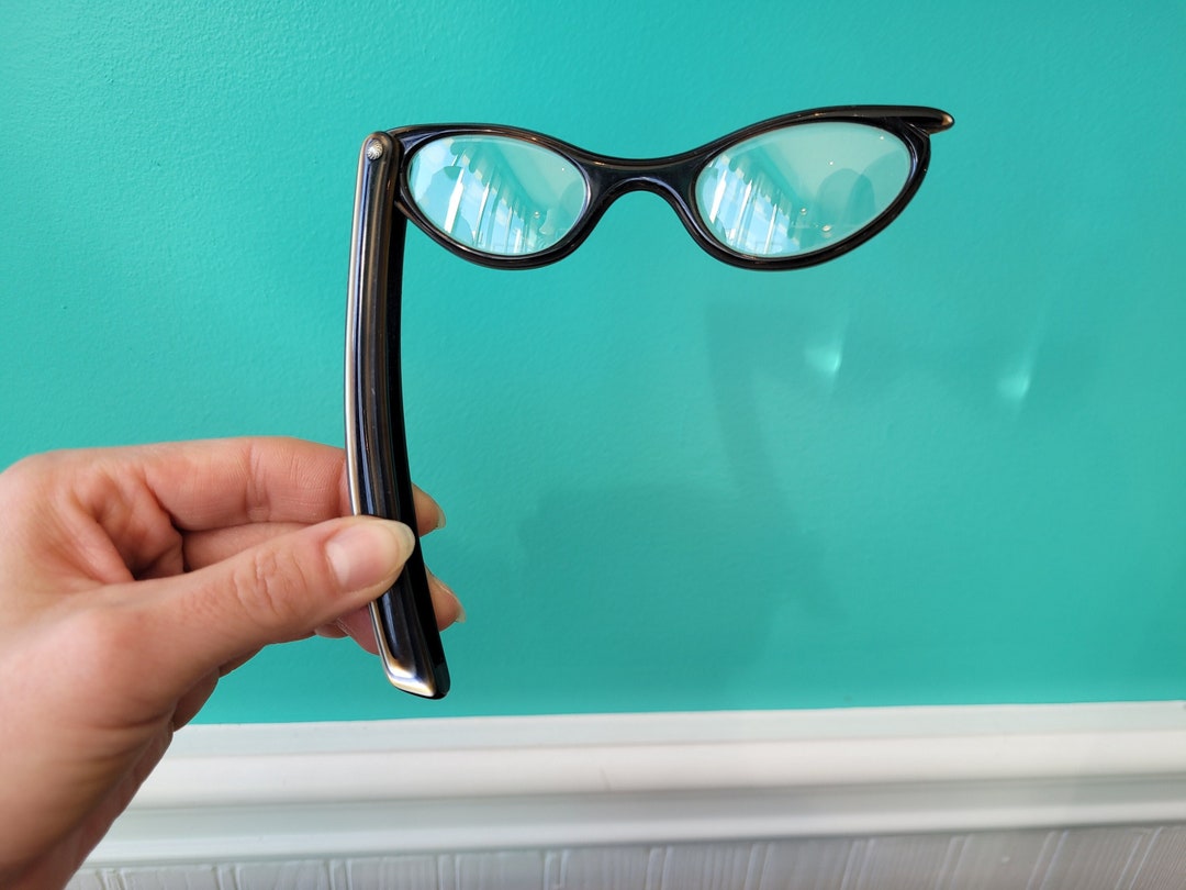 Vintage Lucite Folding Cat Eye Reading Glasses Etsy