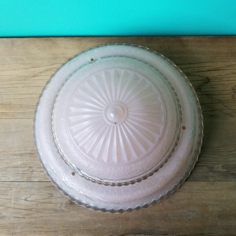 1930/'s Pressed Glass Suspended Lampshade