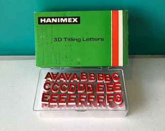 1970's Hanimex 3D Titling Letters
