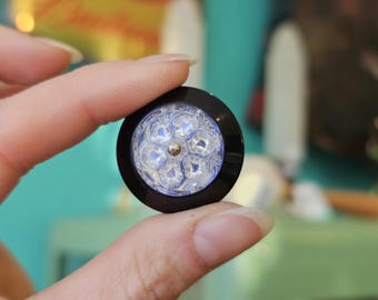 1960's Carved Lucite Fur/Jacket Button. USA.