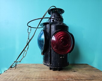 CN Railway Switch Lantern - Electrified Antique Train Light