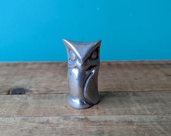 Hoselton Canada Owl Figurine Solid Aluminum Signed and Numbered #274