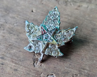 Maple Leaf Order of the Eastern Star Pin