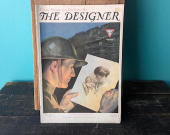 December 1918 The Designer Magazine, Vintage Fashion Magazine, 16" x 11"