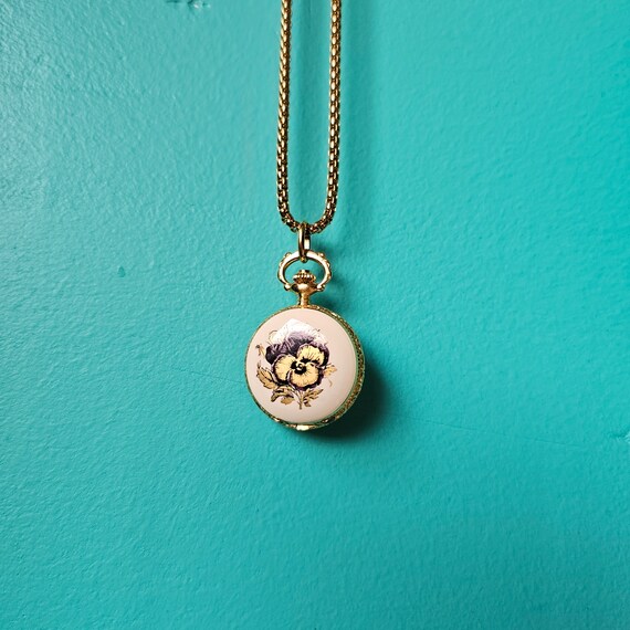 Ritma Incabloc Little Pansy Pocket Watch - Switzerland - Etsy