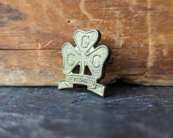 Vintage Girl Guides of Canada Brass Pin