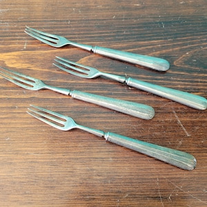 Silver Plated Dessert Fork Set - Elkington Silver Plate England