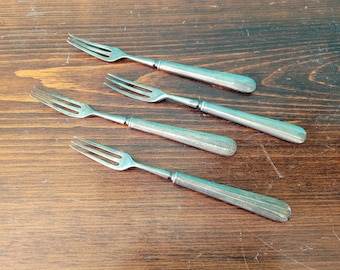 Silver Plated Dessert Fork Set - Elkington Silver Plate