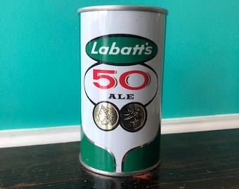 Labatt's 50th Anniversary Ale Ontario Breweries 1950's Empty Beer Can. Canada.