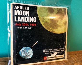 Vintage View-Master Apollo Moon Landing, GAF Corporation, Packet No. B663