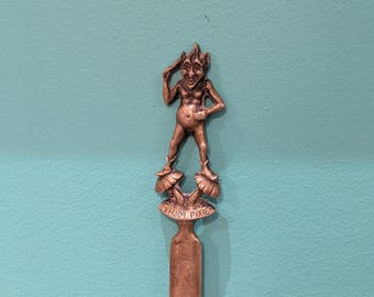 Vintage Brass Exmoor Pixie Letter Opener. 8.5" x 0.5"