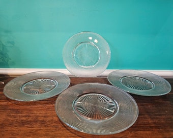 Dominion Glass Saguenay Set of 4 Salad Plates 8"