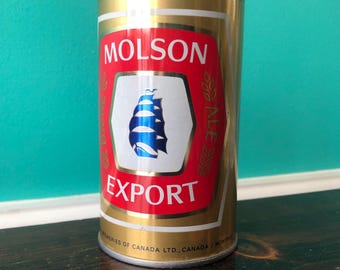 Molson Export Ale 1970's Empty Beer Can. Canada.
