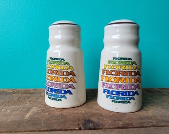 1980s Florida Salt And Pepper Shakers Vintage