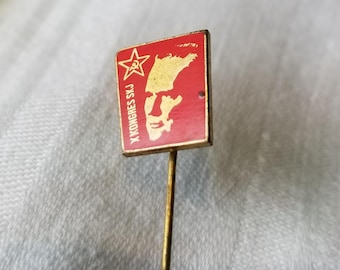 1974 X Kongres SKJ Tito Lapel Pin. Socialist Yugoslavia Congress.