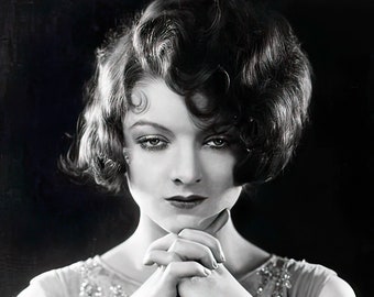 Myrna Loy c. late 1920's - black & white, multiple sizes - vintage actress, old Hollywood, vintage fashion, old movies [730-1248]
