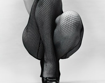 Fishnet Stocking Art Etsy