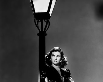 Joan Bennett Werbefoto für Scarlet Street c. 1945, schwarz-weiß, Print/Poster, Classic Hollywood, vintage Schauspielerin, Film noir [1603]
