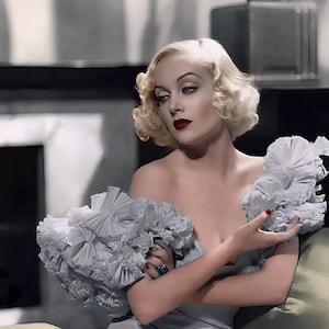Carole Lombard glamour photo c. 1928, color, multiple sizes - old Hollywood glam, vintage actress, leading lady, print/poster [C112]
