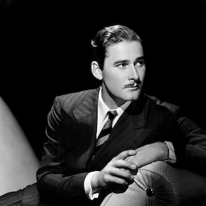 Errol Flynn studio photograph c. 1930&#39;s, black & white, multiple sizes, old Hollywood actor, old movie stars, vintage posters [730-1478]