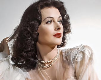Hedy Lamarr in &#39;White Cargo&#39; c. 1942 | color | multiple sizes | old Hollywood style glamour | actress celebrity | print/poster [1813]
