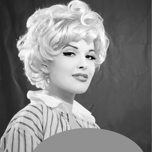 Vintage Sexy Topless Nude C. Early 1960's, Black & White, Mature