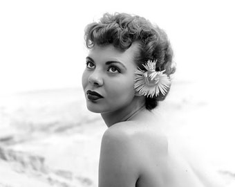 Vintage Frontal Nude C. 1950's Black & White, Multiple Sizes Sexy
