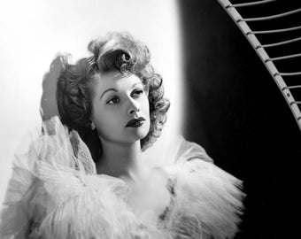 Lucille Ball studio photo c. 1942, black & white, multiple sizes, Classic Hollywood actor, old movie stars, celebrity portraits [730-1516]