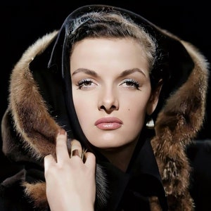 Jane Russell studio portrait c. 1950 | color | multiple sizes |  actress | leading lady | classic beauty | old Hollywood glamour [C172]