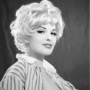 Vintage Sexy Topless Nude C. Early 1960's, Black & White, Mature