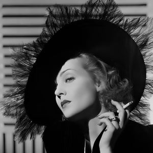 Carole Lombard fashion photo c.late  1930&#39;s, black & white, multiple sizes, old Hollywood glam, vintage fashion, old movie stars [730-1491]