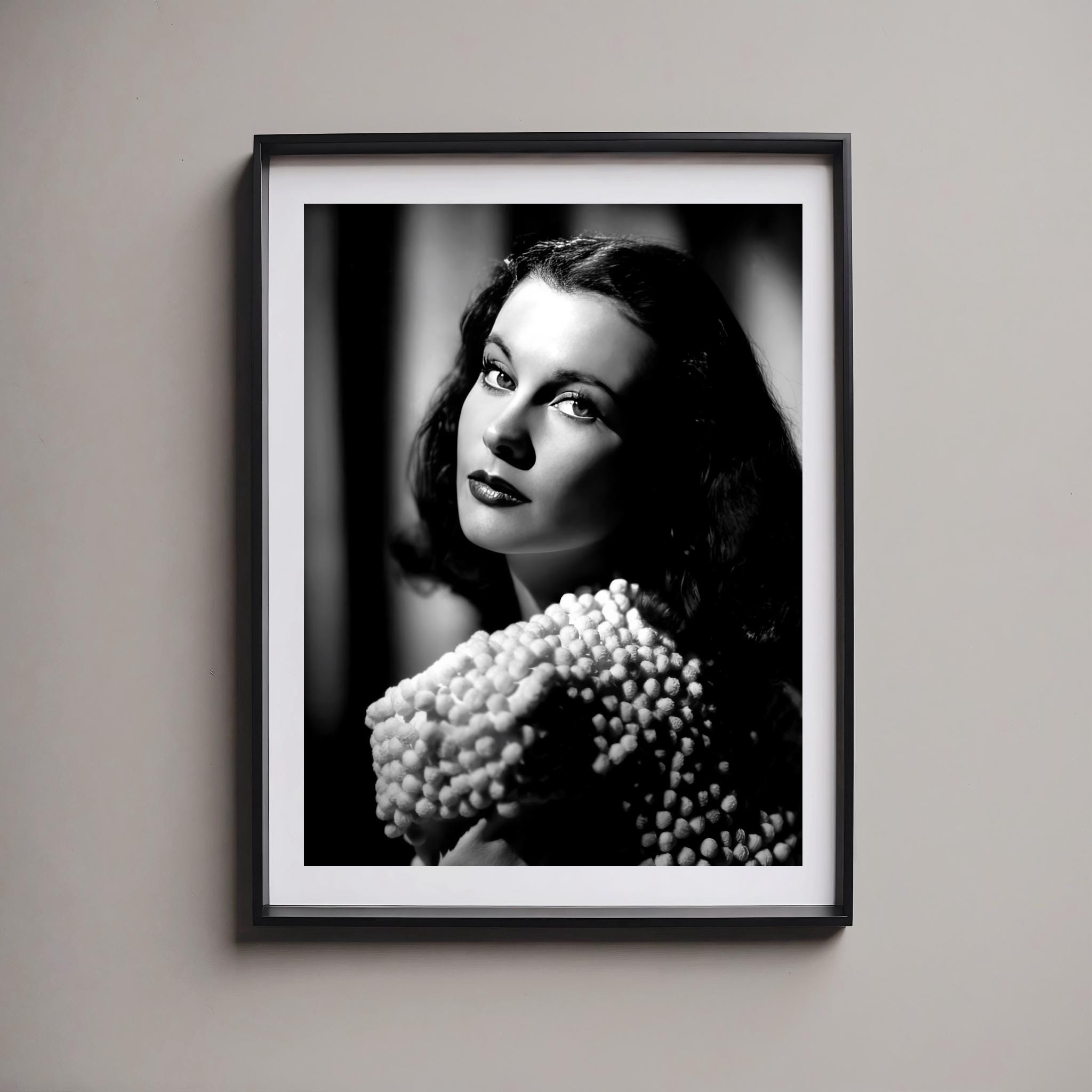 ヴィヴィアン・リー 1940 年代頃のスタジオポートレート - 白黒、複数