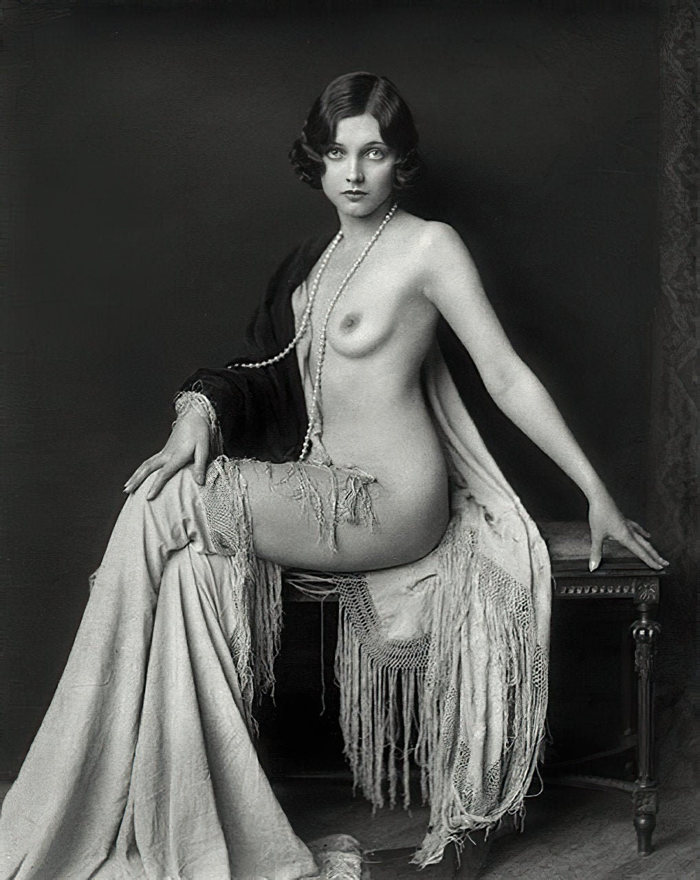1920's Era Nude Ziegfeld Follies Girl Adrienne Ames-black - Etsy Sweden