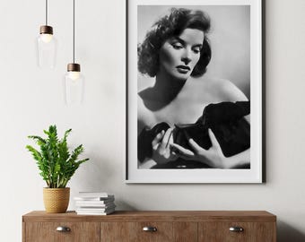 キャサリン・ヘプバーン 1938年 スタジオポートレート、白黒、複数