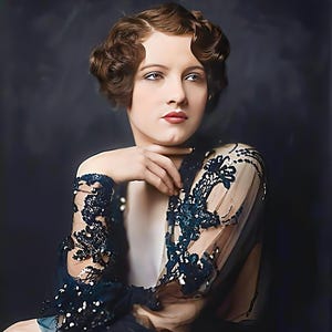 Photo glamour de showgirl de Jean Ackerman Ziegfeld v. 1928, couleur, tailles multiples, clapet de l&#39;âge du jazz, affiche d&#39;art femme glamour sexy [C415]