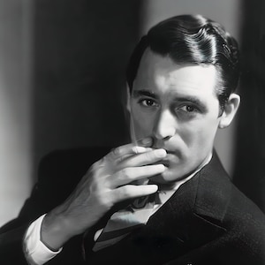 Cary Grant c. Studioportret 1937 - zwart-wit, meerdere maten - vintage Hollywood, hoofdrolspelers, klassieke acteur, oud Hollywood [730-1227]
