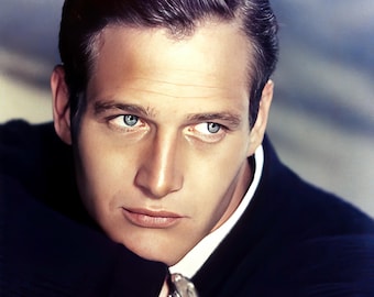 Paul Newman studio photo c. late 1950's, color, multiple sizes - old Hollywood, vintage actor, leading man, print/poster [C108]