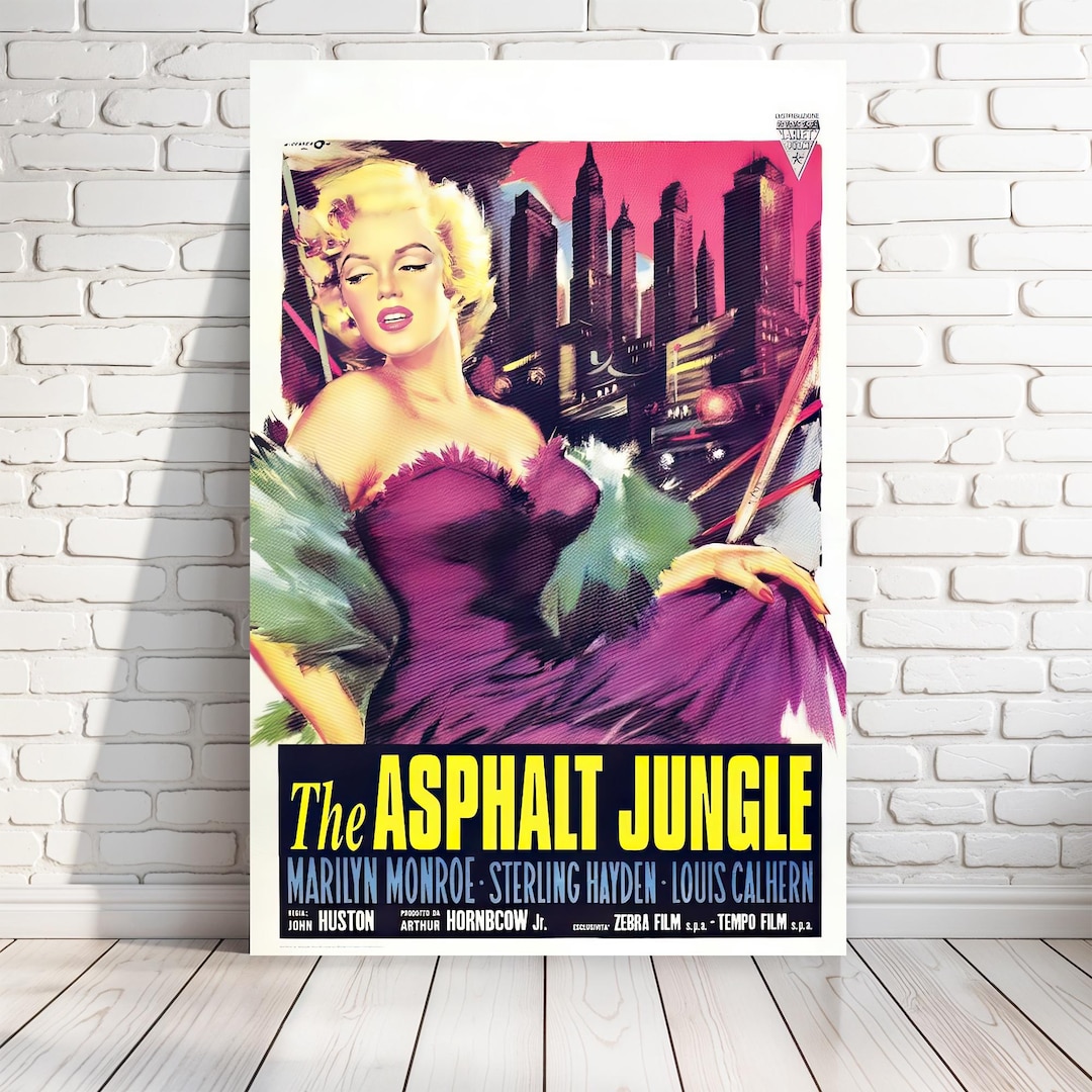 Print of 'the Asphalt Jungle' Classic Movie Poster, 1950 Film Noir
