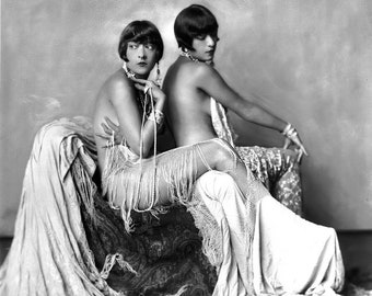 1920's Era "The Dolly Sisters", Rose & Jenny Dolly, Ziegfeld Follies Jazz Age Showgirls [730-836] Sexy, Glamorous