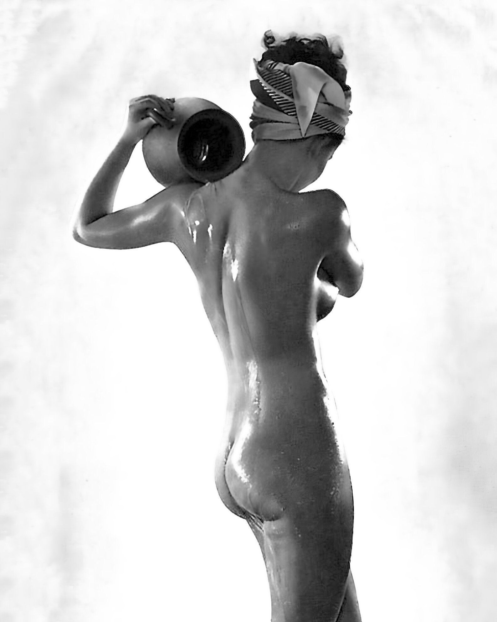 Classic Late 1940's Era Nude-black And White-multiple