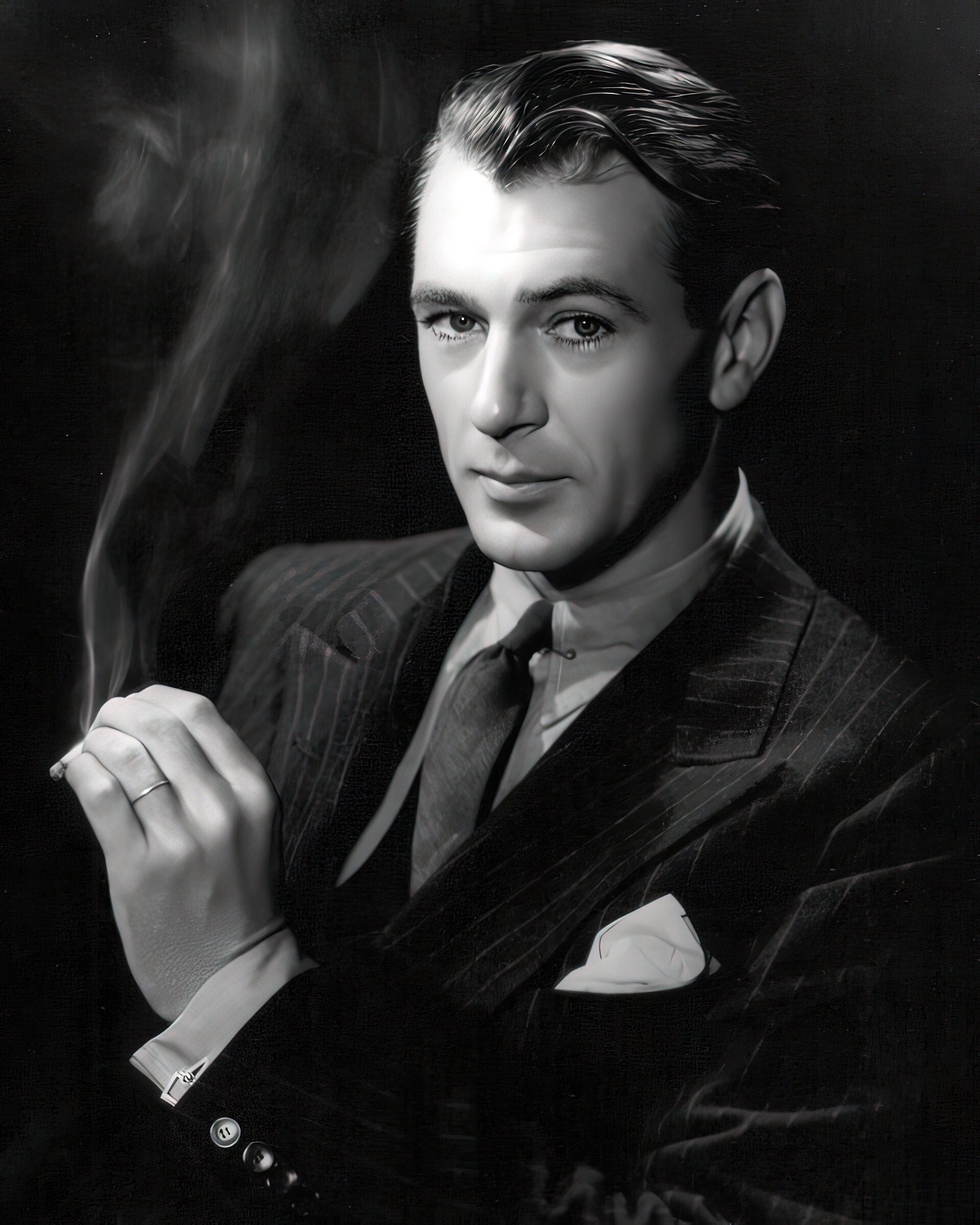 Gary Cooper C. 1930's - Studio Portrait - Black & White, Multiple