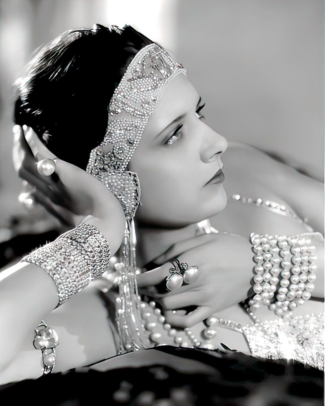 Kay Francis - 1920's Sexy & Classic Iconic Flapper/actress - Black