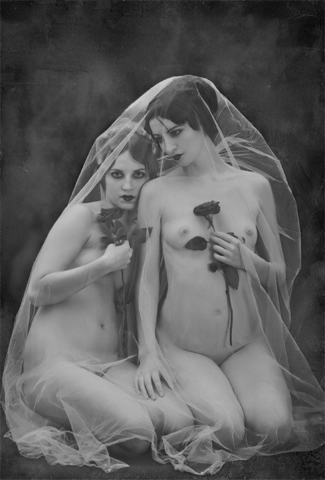 1920's Era Lesbian Nude Study Brides French Postcard Style Black & White,  Multiple Sizes 730-734 Sensual, Sexy, Vintage Erotica - Etsy