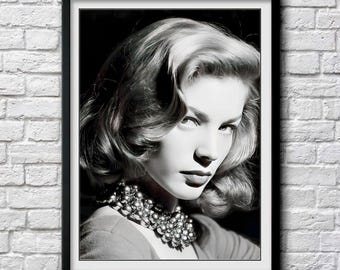 ローレン・バコール 1940年代頃 - スタジオポートレート - 白黒、複数