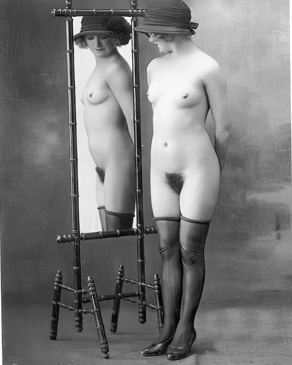 1920s Nudes - 1920s Jazz Era Nude Mirror Reflection French Postcard Style Black & White,  Multiple Sizes Sexy, Erotic, Vintage, Risque 730-1176 - Etsy Ireland