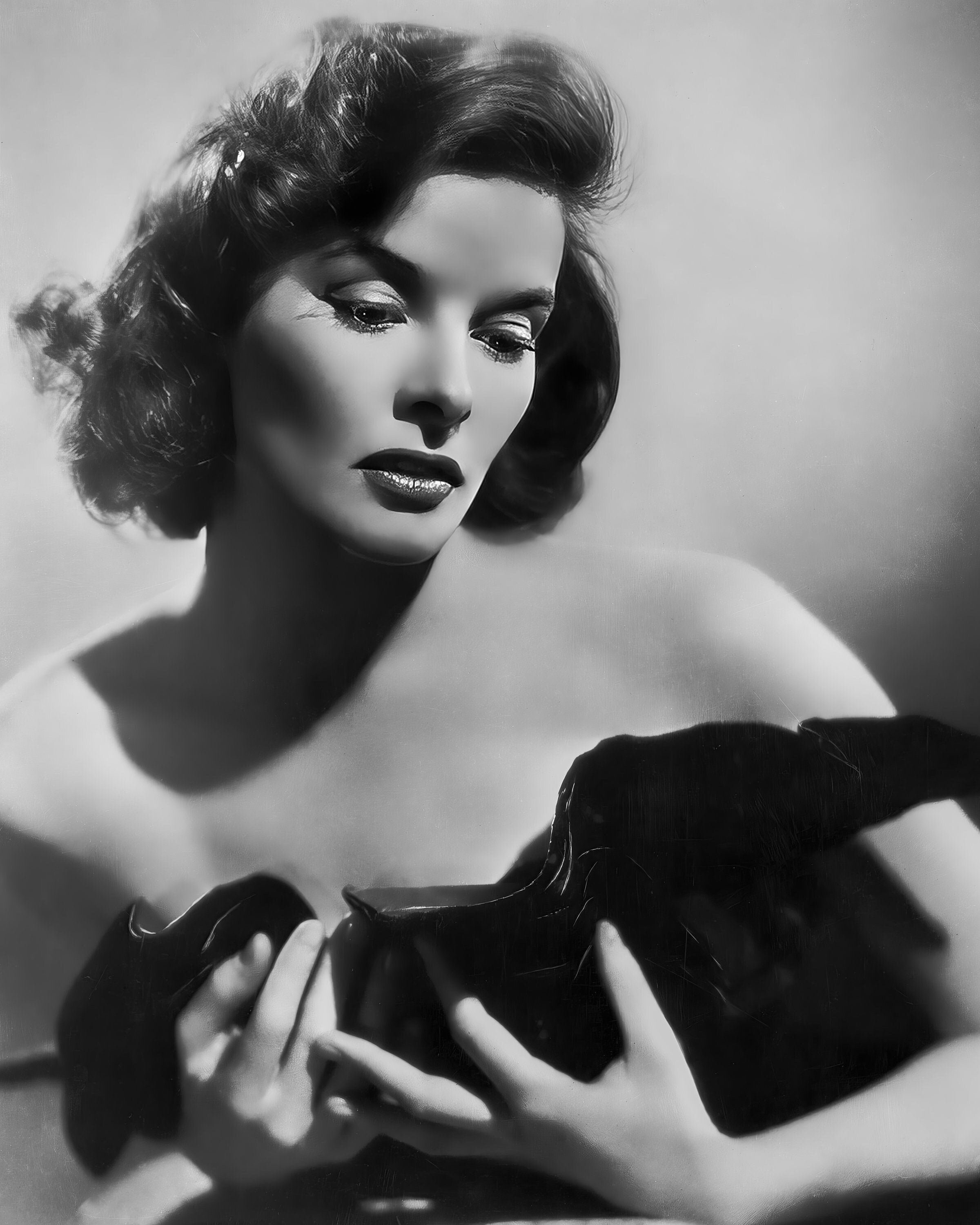 写真　キャサリン・ヘプバーン ポートレート キャサリン・ヘプバーン 1938年 スタジオポートレート、白黒、複数
