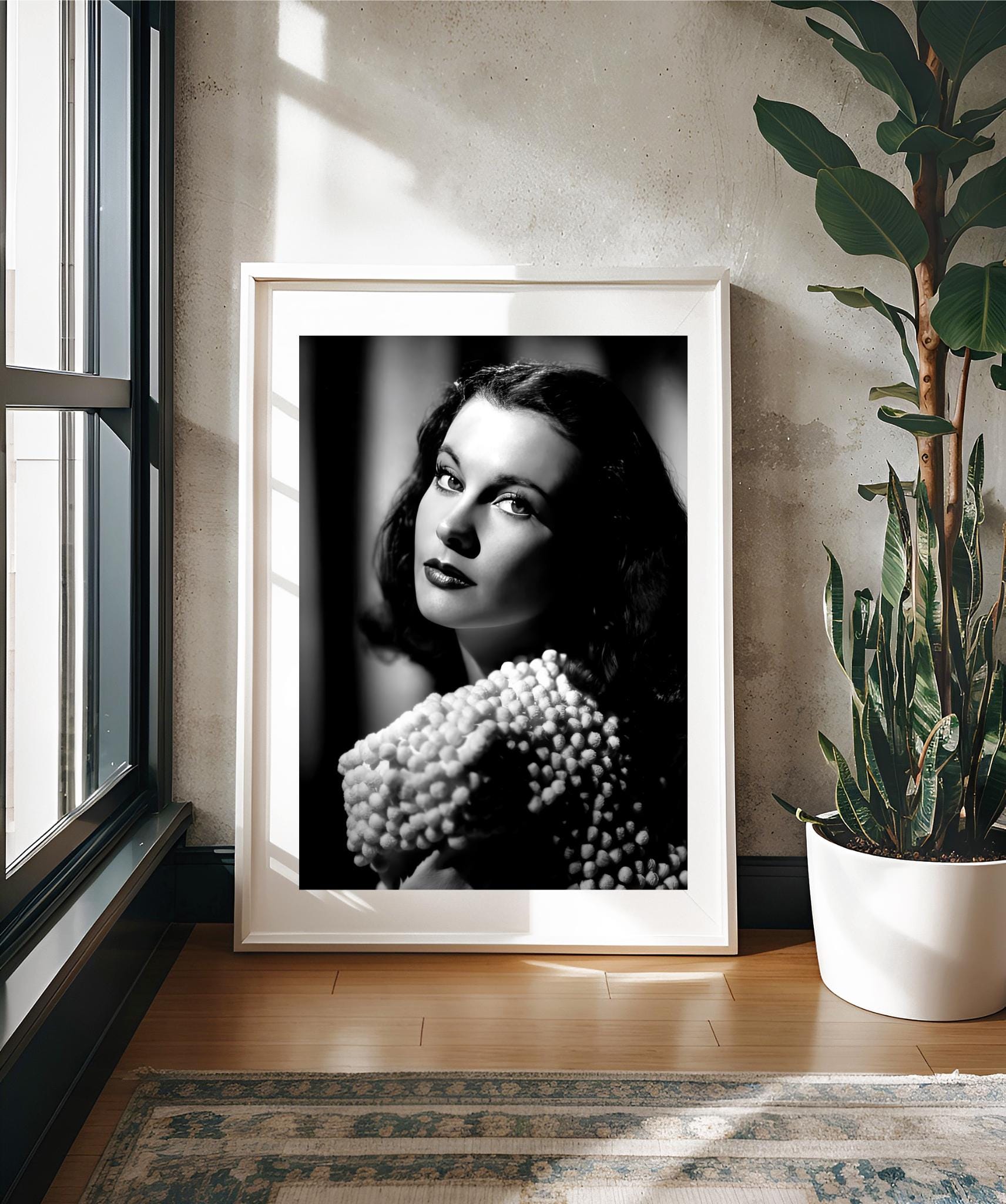 ヴィヴィアン・リー 1940 年代頃のスタジオポートレート - 白黒