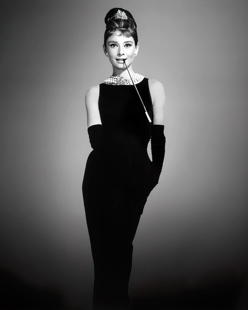 Audrey Hepburn Studio Portrait for Breakfast at | Etsy