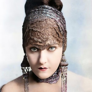 Gloria Swanson Hollywood Legend c. 1919 | color | multiple sizes | classic actress | old Hollywood | vintage fashion | print poster [667]